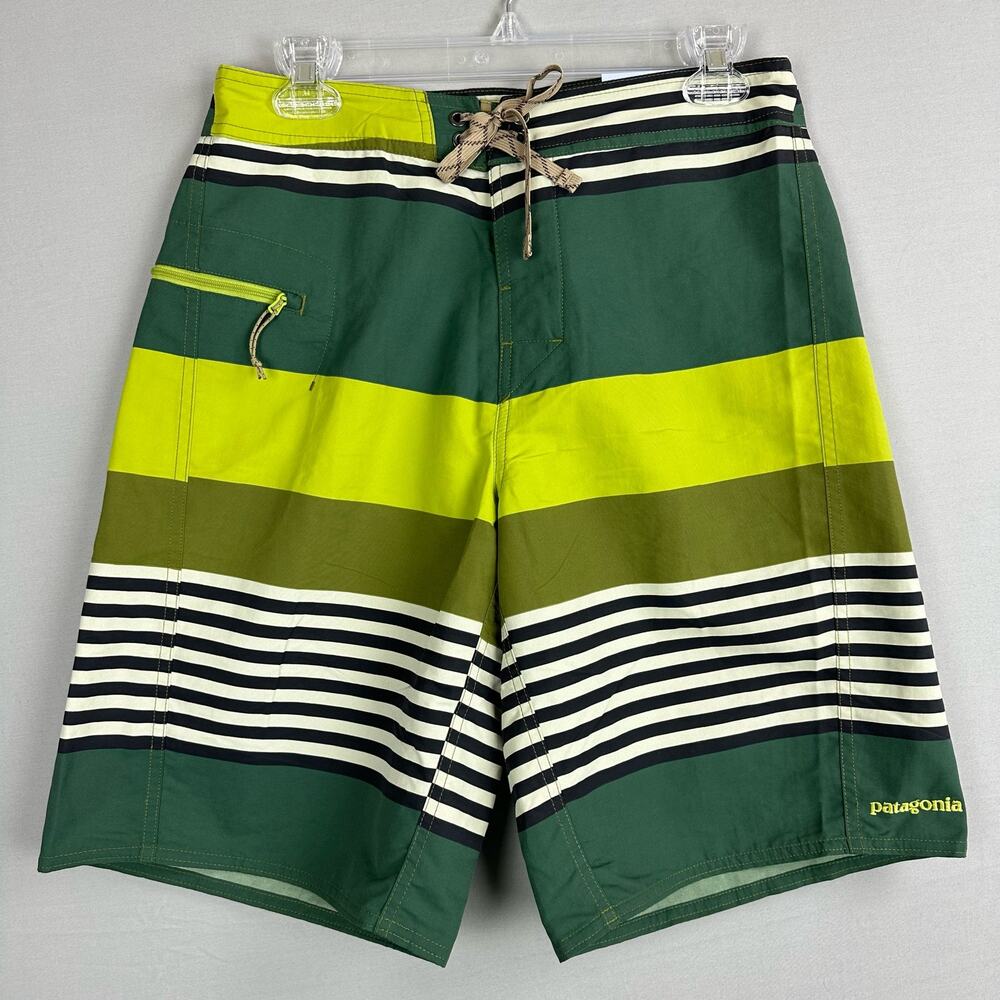 Patagonia Wavefarer 21” Board Shorts Men’s 30 No Stretch Side Pocket Cinch Fly